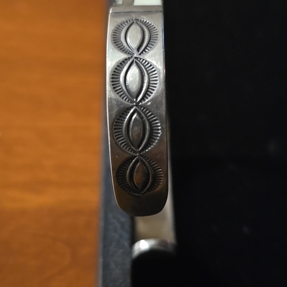 Navajo and Zuni Sterling Silver Inlay Bracelets Damaged Paul Begay/Tracy Zunie - Picture 5 of 15